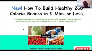 New! how to build healthy 200 calorie snacks in 5 mins or less.