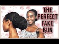 HOW TO PERFECT LOW BUN WITHOUT GEL UNDER 10 MINUTES! |PROTECTIVE HAIRSTYLE FOR WORK | Jelexia