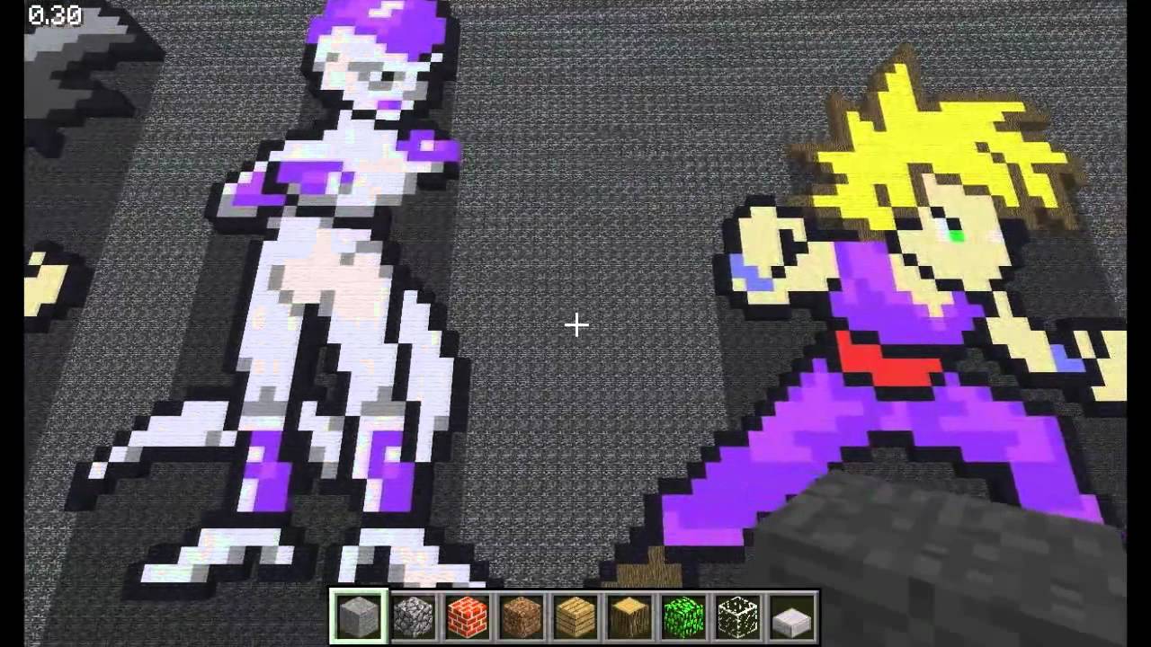 Minecraft Dragonball Z Pixel Art 8-bit - YouTube