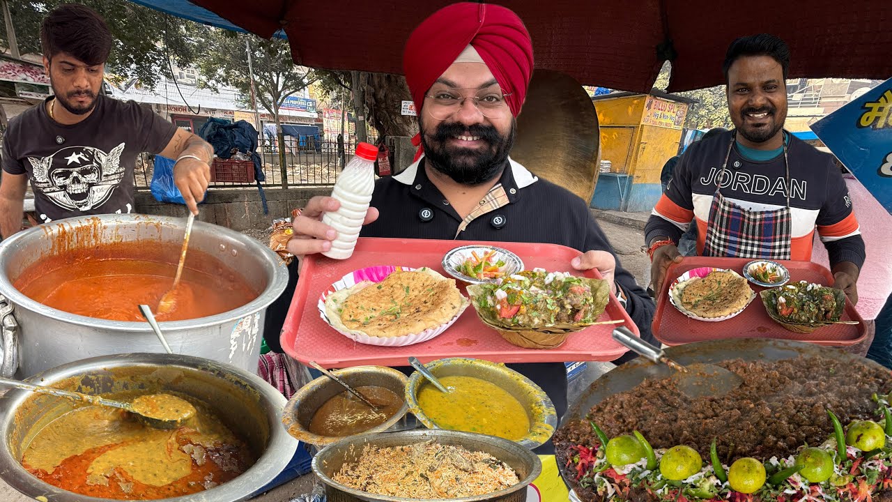 Best Breakfast of Subhash Nagar😍Indian Street Food| Chole Kulche , Nutri Kulcha , Rajma Chawal