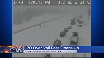 I-70 Reopened After Hours-Long Closure In Both Directions At Vail Pass