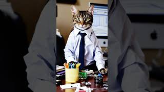 ?Cat & Dog But a Office Employees - FUNNY ?‍♂️| shorts viral funnyanimal  cat dog catlover ??