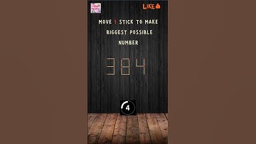 "Maximize with Matchsticks: A Digit-Boosting Challenge!" #shorts