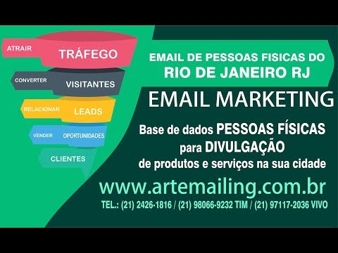 Email de Pessoas Fisicas do Rio de Janeiro RJ - artemailing.com.br