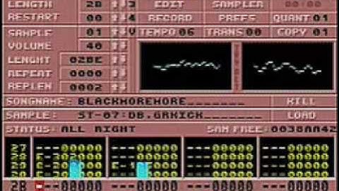 Atari ST Noisetracker - Blackmore song
