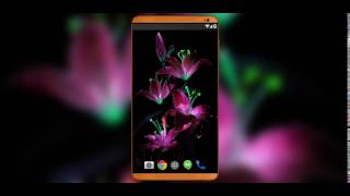 Glitter Flowers Live Wallpaper screenshot 1