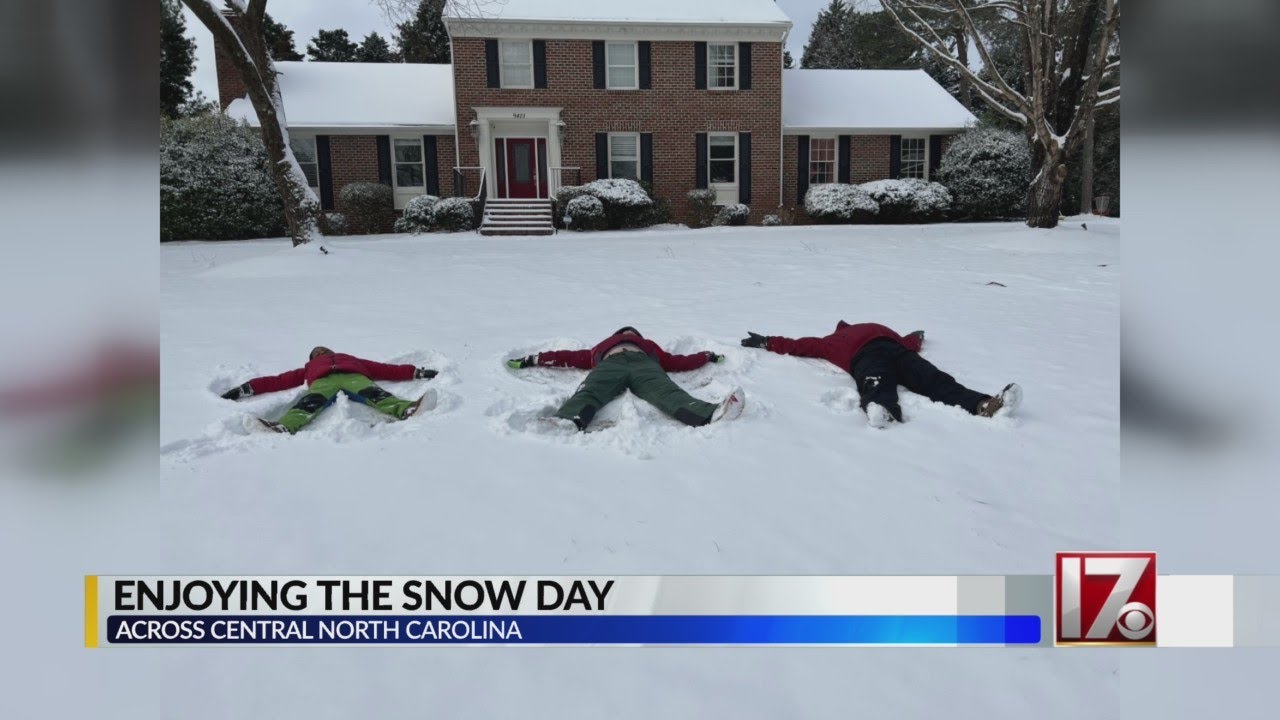 Central NC folks send in photos of fun in the snow