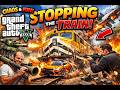 GTA V | Stopping The Train with TANK, JET &amp; EXPLOSIONS! 😱 |#shortsfeed #shortslive #shortslive #gta