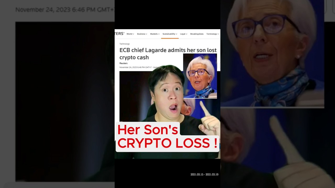 ECB Head LAGARDE Son CRYPTO LOSS! Christine Lagarde IMF Chief President  Chairman #bitcoin #crypto - YouTube