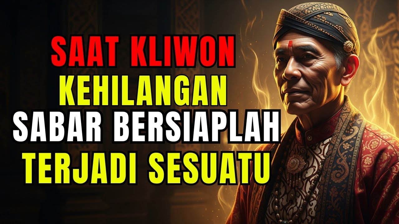 7 Tanda Weton Kliwon Sudah Kehilangan Kesabarannya