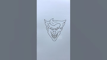 Joker drawing easy way
