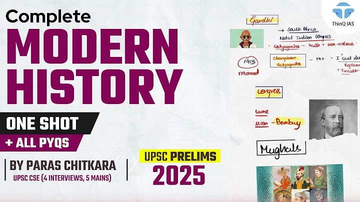 Complete Modern History UPSC with PYQs | UPSC Prelims 2025 | UPSC History | Paras Chitkara thumbnail