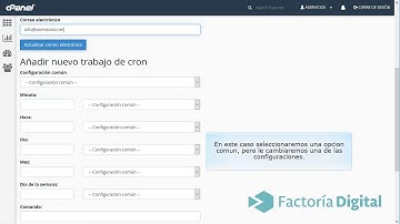 Como administrar tareas programadas (cron jobs) en cpanel