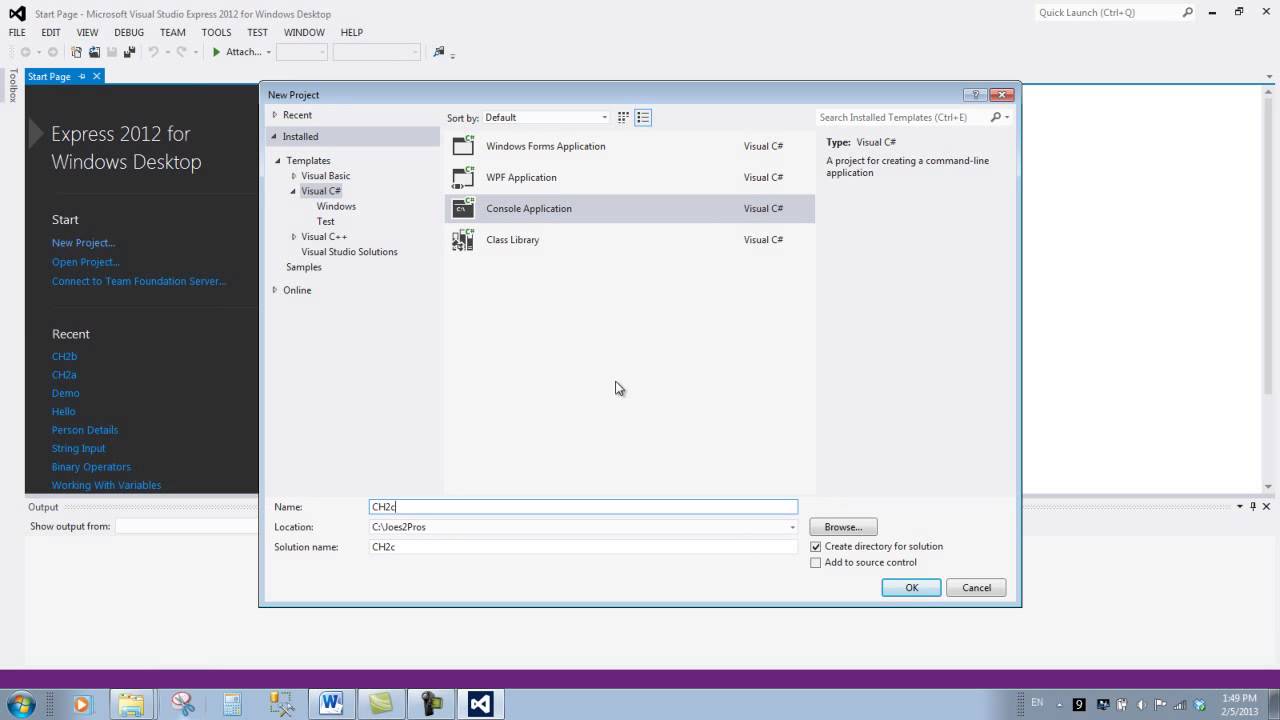 C# Capturing User Input With Variables - YouTube
