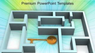 3d rendered labyrinth and the key powerpoint templates ppt backgrounds for slides 0213