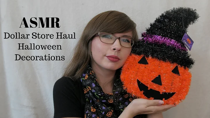 ASMR Dollar Tree Halloween Decoration Haul 🎃 (Soft spoken, tapping, scratching, rustling, rambling)