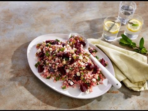 Make Tonight Rice Night with Poh's SunRice Brown Rice, Feta & Beetroot Salad