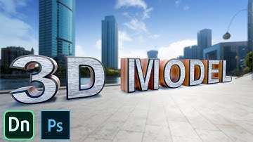 How to make 3D Model in Photoshop | Dimension CC | 3D Object