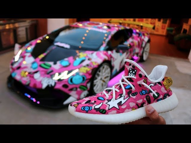 INSANE 1/1 Custom Lamborghini YEEZY Customs! ( Tokyo Style ) - YouTube