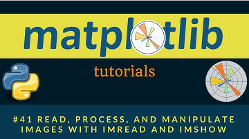 Matplotlib Plotting Tutorials : 041 : Read, Process, and Manipulate images with imread and imshow