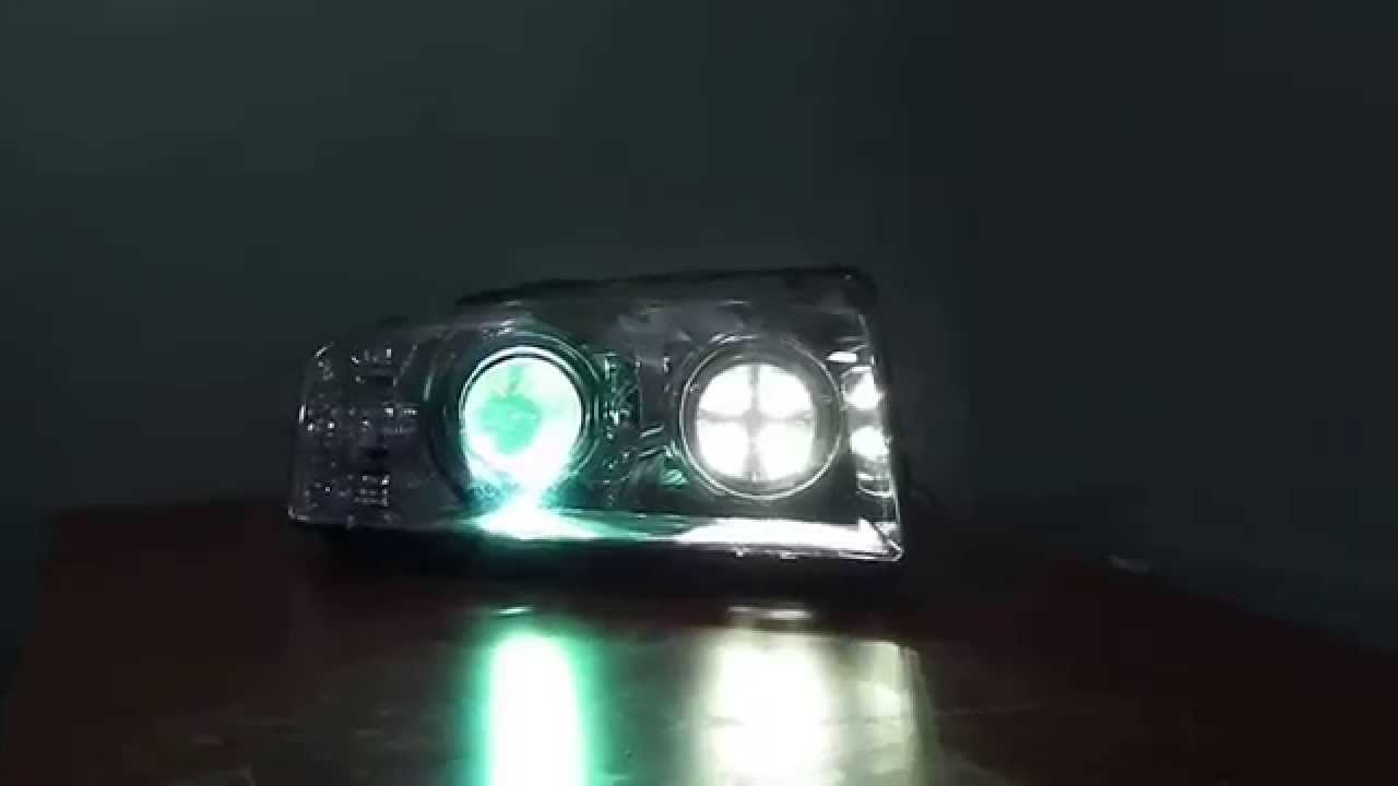 Audi A8 montaż świateł LED do jazdy dziennej - YouTube