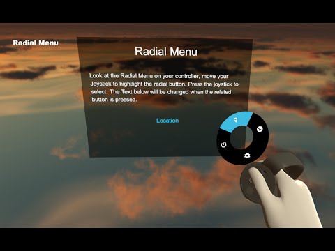 4.VR UIKit: Radial Menu Tutorial