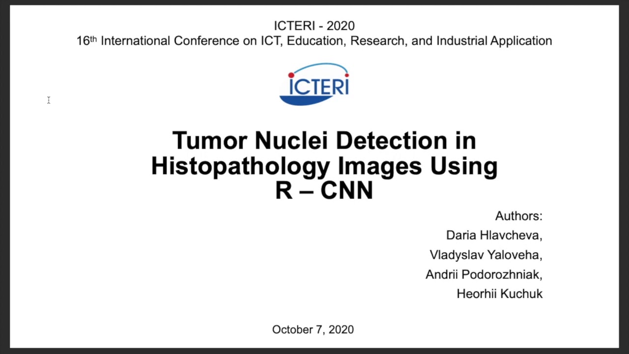 49-11A Tumor nuclei detection in histopathology images using R–СNN ...