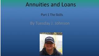 Finite Math - Annuities and Loans Part 1