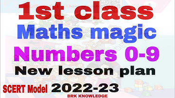 1st class maths magic | Numbers 0-9 new lesson plan 2022-23 |Ap new syllabus, SCERT model