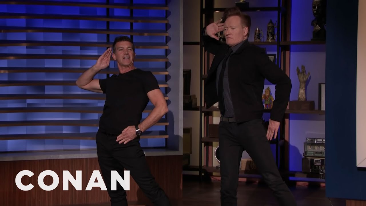 Antonio Banderas Teaches Conan Choreography From