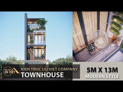 THIẾT KẾ VÀ THI CÔNG NHÀ PHỐ 5X13M