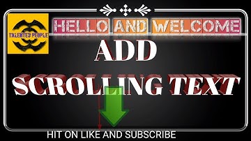 How to add scrolling text on video with android { fully explained in hindi }