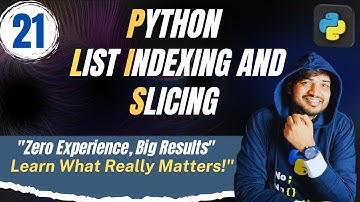 # 21 Python List  Indexing and slicing | CodersIndia | by Rohit Tyagi  #pythontutorial #python