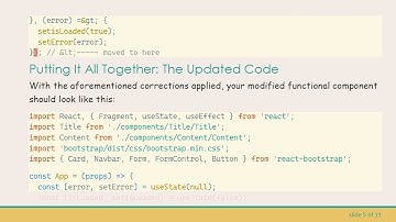 Fixing no-unused-expressions Error in Your ReactJS Functional Component