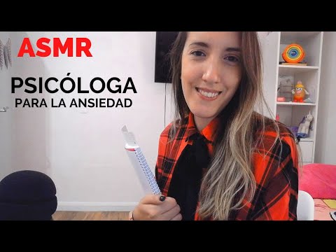 ASMR - Te ayudo con la ANSIEDAD - soft spoken ASMR PSICÓLOGA