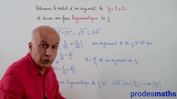 Expert - Nombres complexes - Pt de vue trigonométrique - Ex