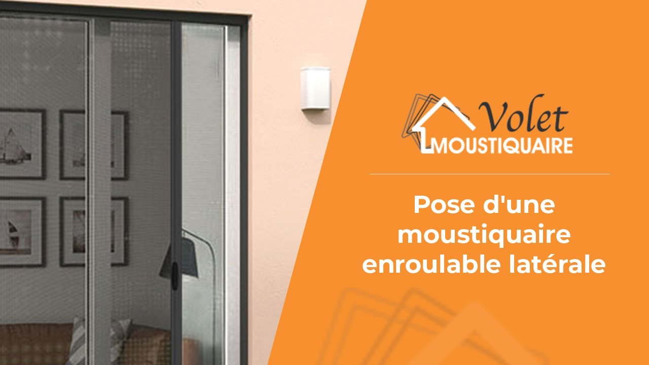 Moustiquaire ALU enroulable verticale Porte, Baie vitrée L160 x H220cm