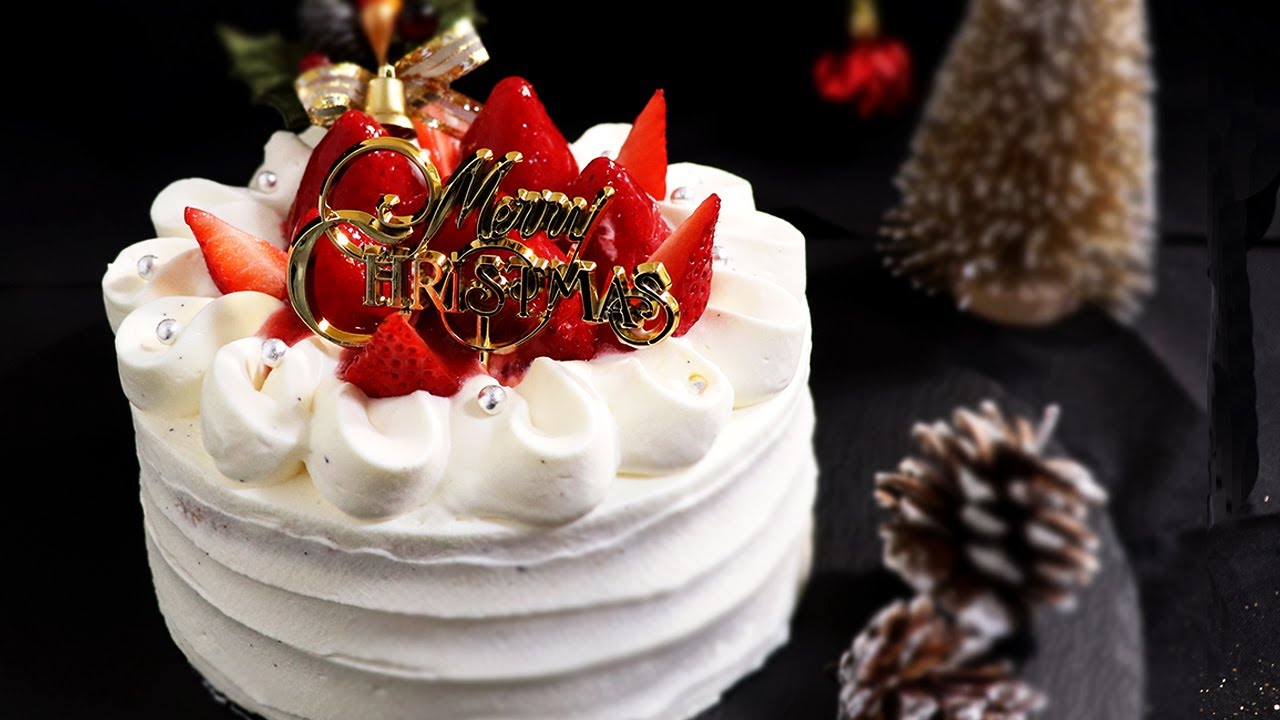 定番 クリスマスケーキ 苺のショートケーキの作り方 How To Make Christmas Strawberry Cake ネコノメレシピ Youtube
