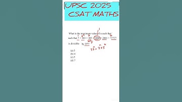 UPSC 2025 Prelims CSAT maths based question #upsc #csat #ssccgl #ssc #exam #maths