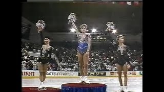 Ladies - Medal Ceremony 1990 Worlds (Halifax) - Jill Trenary, Midori Ito, Holly Cook