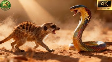 Meerkat Đối Đầu Rắn Hổ Mang – Trận Chiến Giữa Trí Tuệ Và Nọc Độc Tử Thần #thegioidongvat | THẾ GIỚI