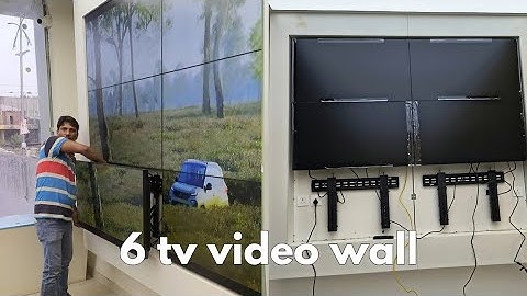 2×3 samsung video wall installation| turning 6 tv into one screen