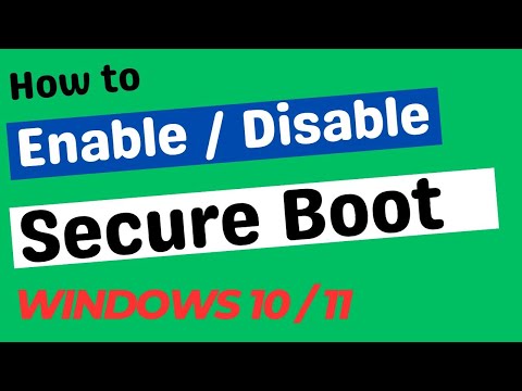 Enable Secure Boot in Windows 11 / 10