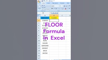 Floor Formula in Excel😁🙂🙂🙂🙂 #excel #microsoftexcel #excelformula #excelfunction #exceltricks #excel