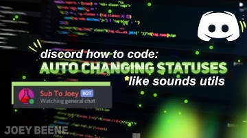 How To Code Auto Changing Statuses Like Sound