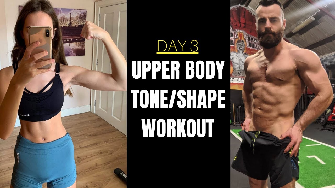 15 MIN UPPER BODY TONE & SHAPE WORKOUT | 2 Week Xmas Shred 2020 - YouTube