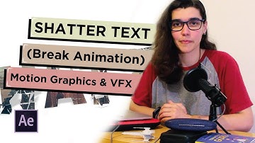 Shatter Text (Break Animation) - MOTION GRAPHICS | AFTER EFFECTS TUTORIAL