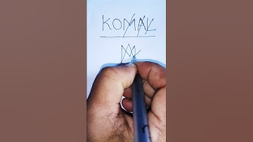 KOMAL name as brand logo😱 #shorts #logo #graphicdesign