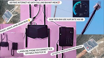 High Speed Internet With Landline Phone for Village full Setup💯👌