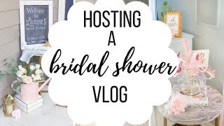 Hosting a Bridal Shower Vlog - DECORATE AND PREP WITH ME!